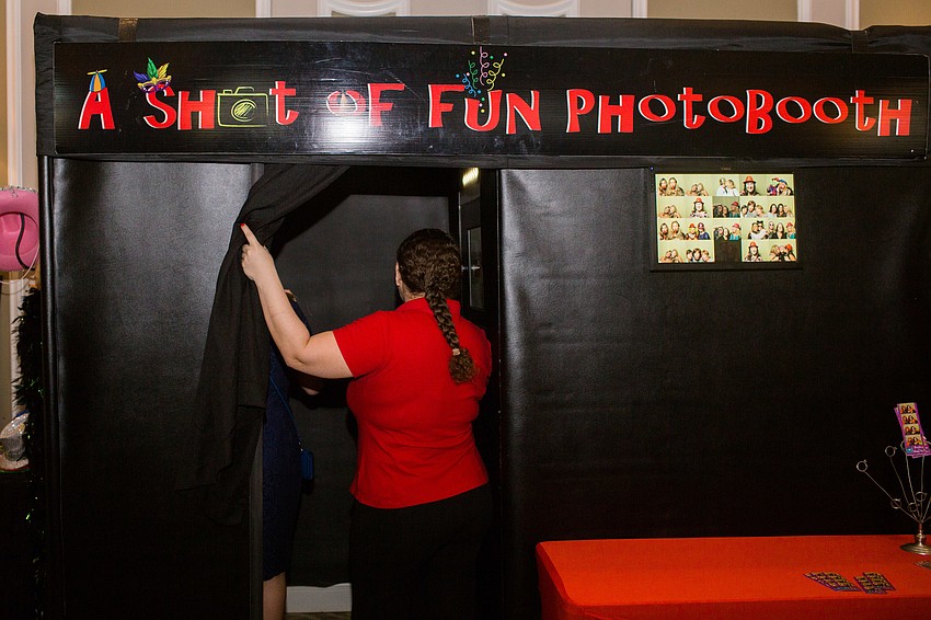 A Shot of Fun set up a photobooth.