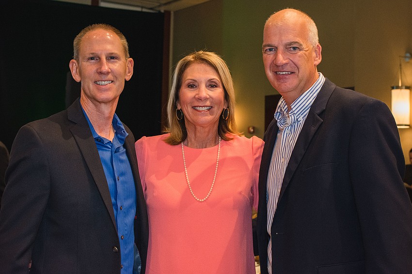 Craig and Ellen Gesell with Mike Willison