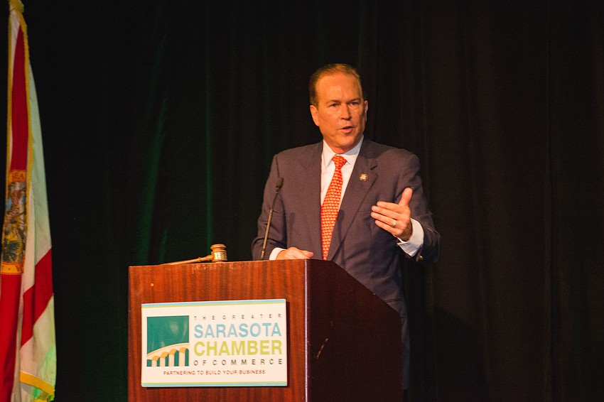 Congressman Vern Buchanan makes opening remarks.