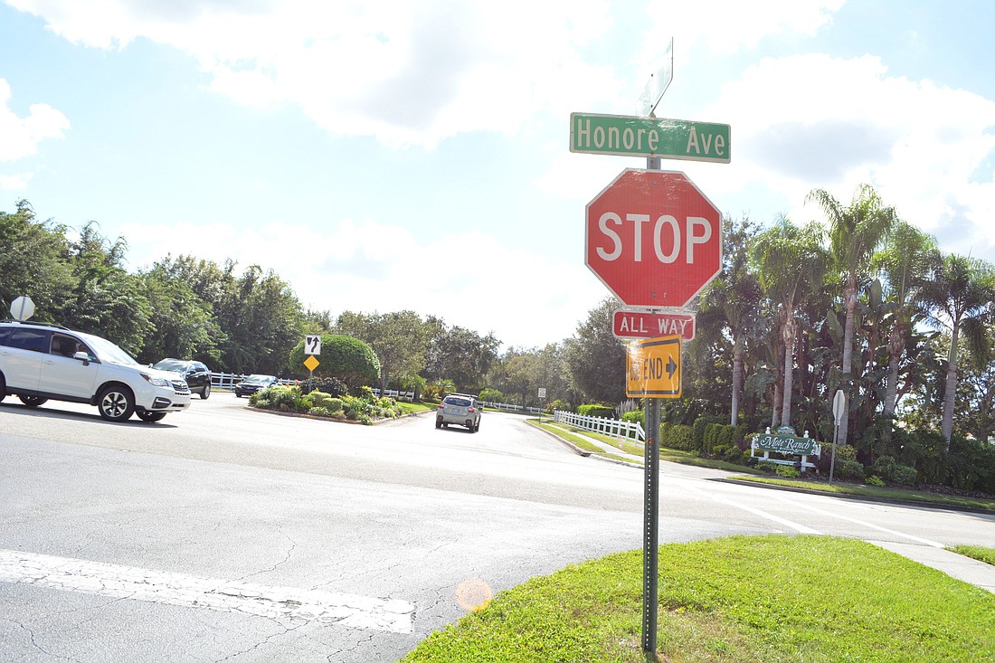 County transportation officials suggested a roundabout at Honore Avenue and Old Farm Road. Because of an existing bridge, there may be problems with fitting a roundabout there.