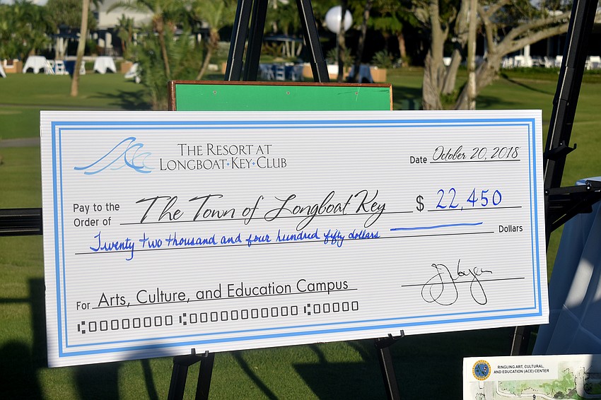 The town officials earned $22,450 for the Arts, Culture and Education Center.