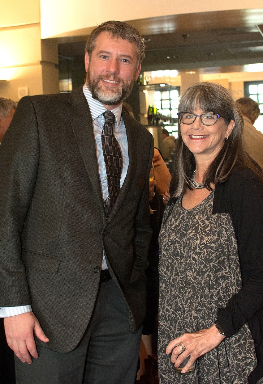 Sarasota Ballet General Manager Chad Morrison and Karen Lichtig