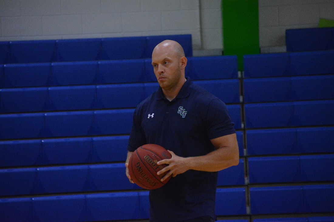 Sarasota resident Robert Beckmann helps run SCF men&#39;s basketball practice on Oct. 23. He&#39;s the head assistant coach under Tom Parks.