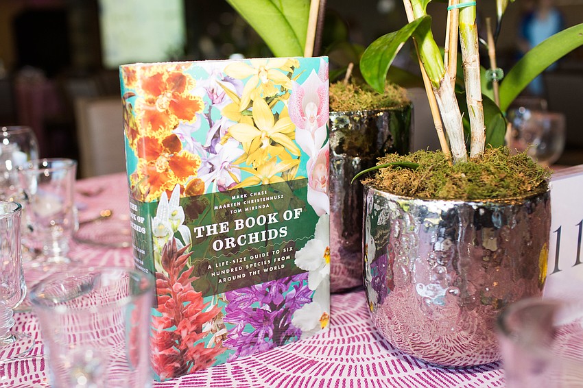 Each table had a copy of Tom Mirenda's book.