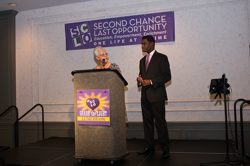 Emcees Victorica Finley and Justin Mosely guided the program along.