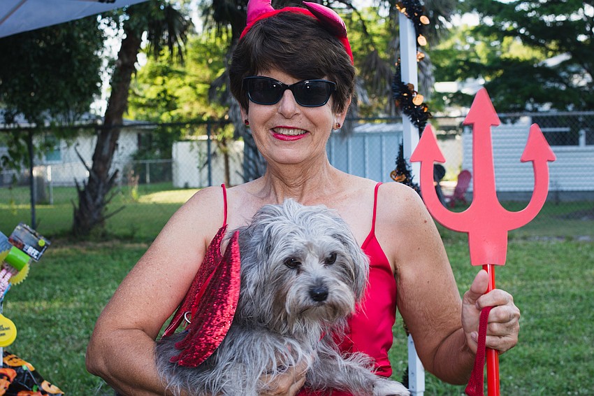 Susan Chapman and her little devil, Chris.