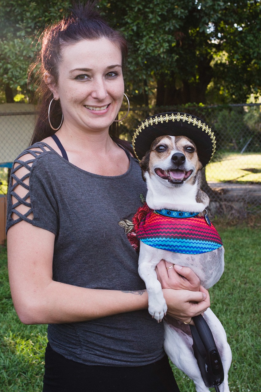Kristen Hankinson and her dog Aaron.