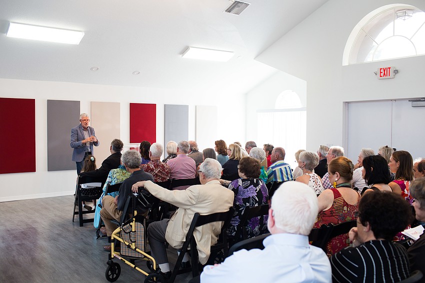 Board members and donors came to get the first look at the new building.