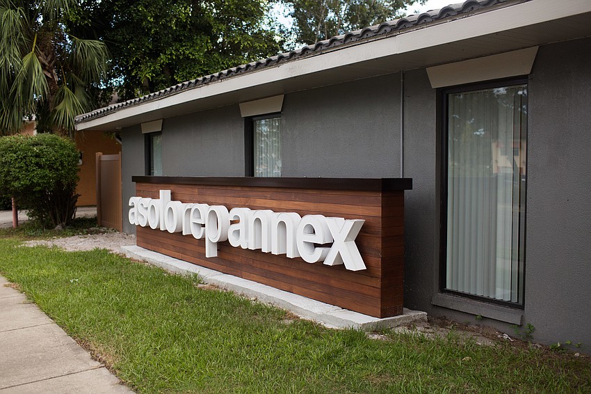The sign out front of the building faces Tamiami Trail.