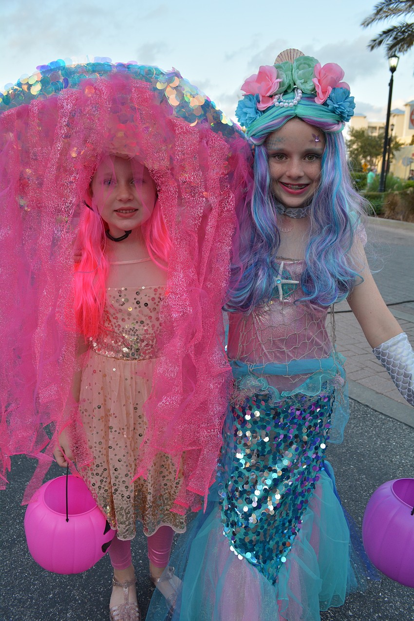 River Club's Marla and Ryelynn Brunner took their Halloween costume inspiration from Braden River Elementary's 