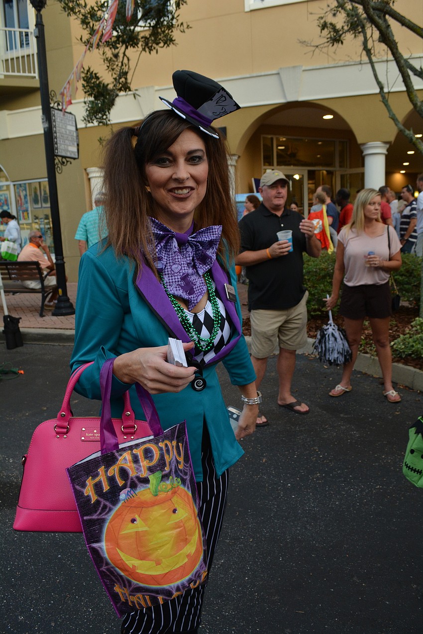 Realtor Jen Trager came as the Mad Hatter and showed the event live on Facebook.