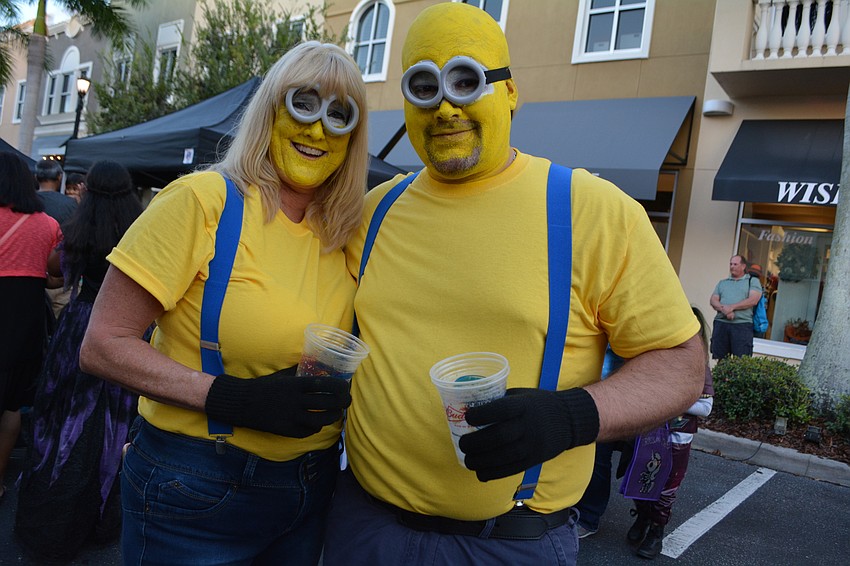 Lakewood Ranch's Lynn and Dave Flood were hard to miss. 
