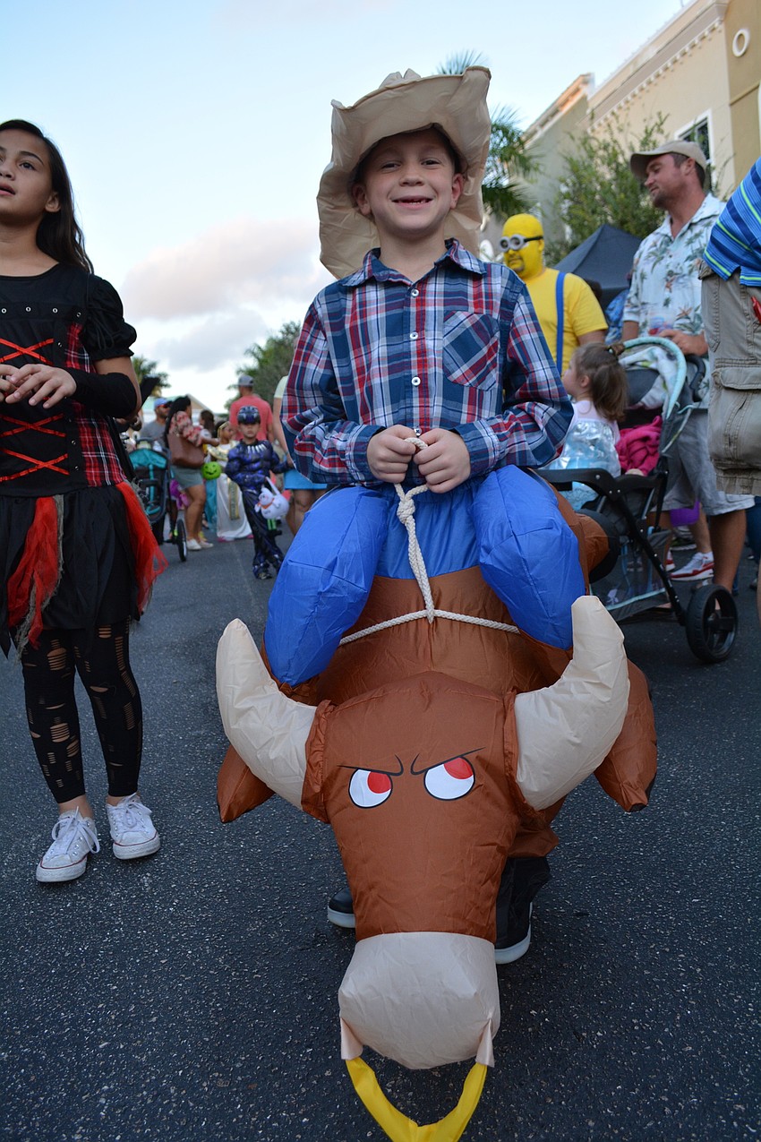 Virgil Mills Elementary 8-year-old Joshua Peavler thought this cowboy costume he found at Walmart 