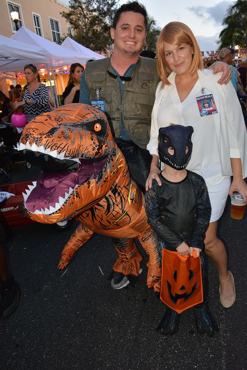 Parrish residents Justin and Melissa Morris, posing as characters from 