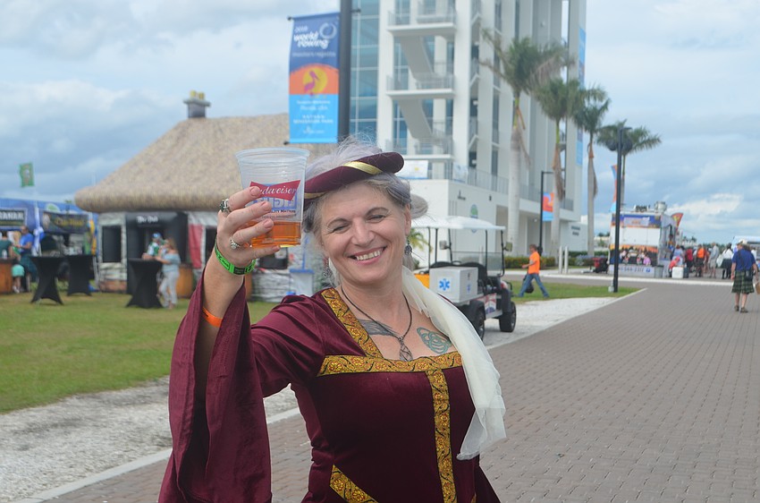 Ocala's Bobbie Beck dresses like Guinevere from King Arthur fame when she attends Celtic festivals like the one at Nathan Benderson Park.