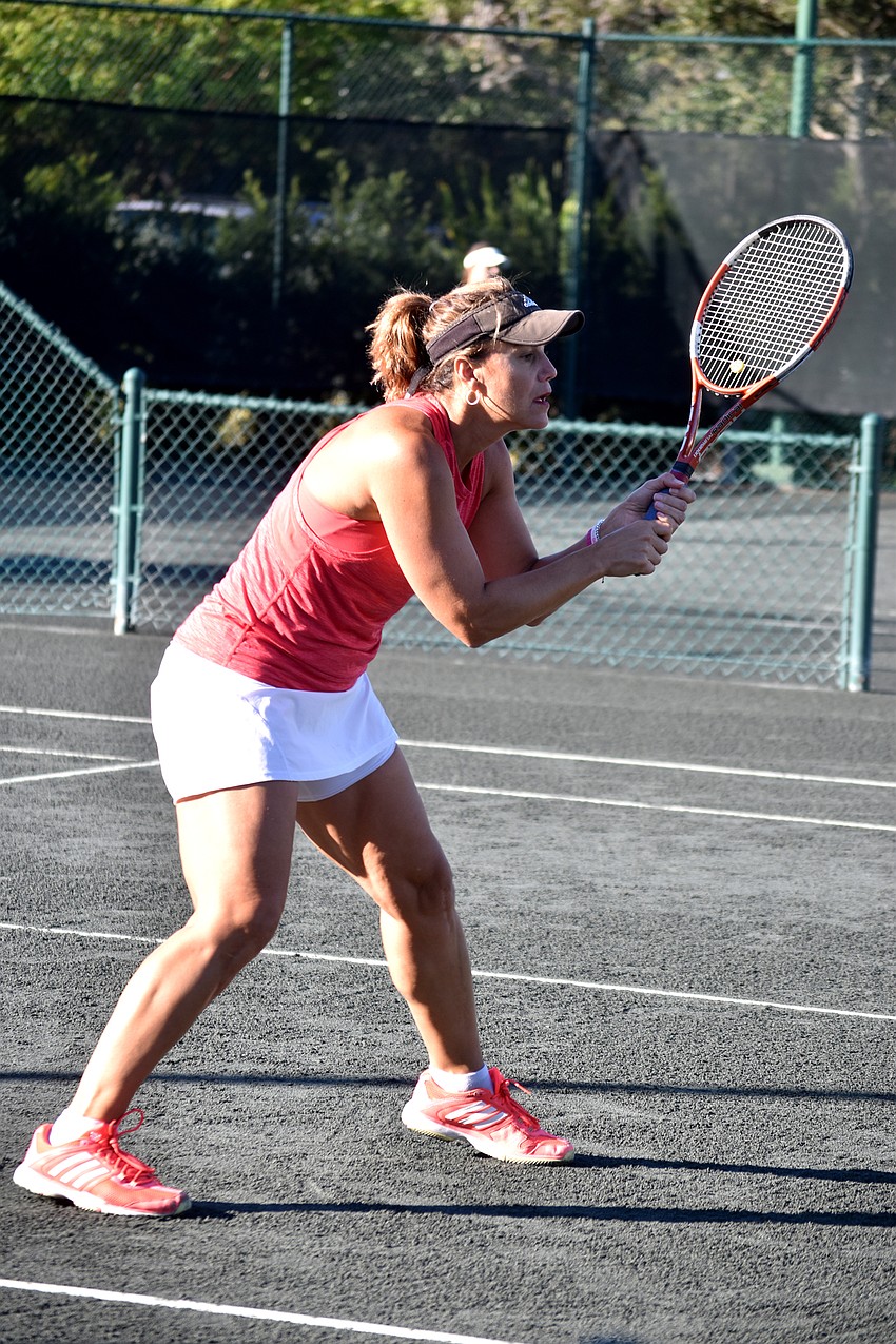 Beth Green plays defense.