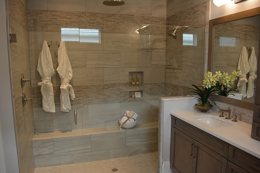 The master bath in the Avery.