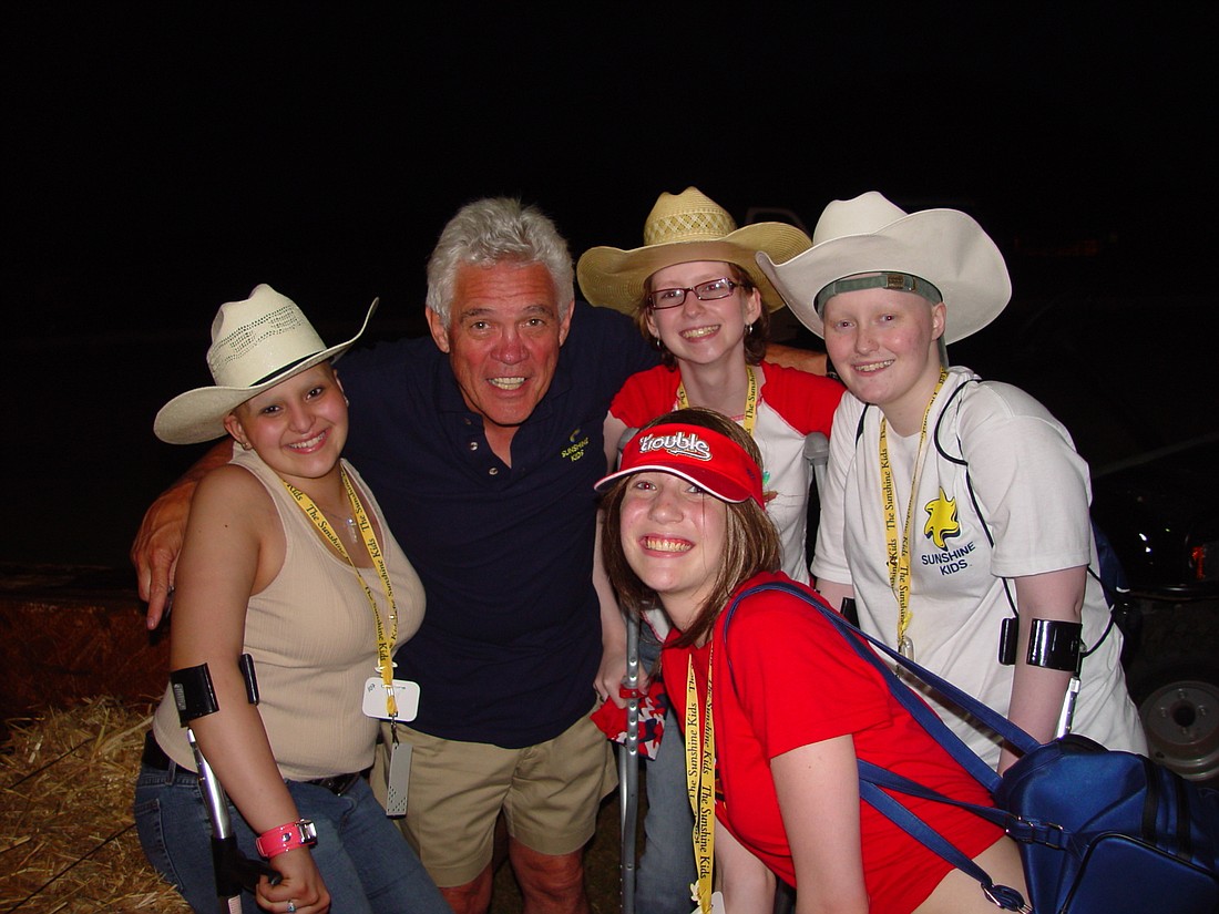 Actor G.W. Bailey enjoys an outing with his Sunshine Kids.