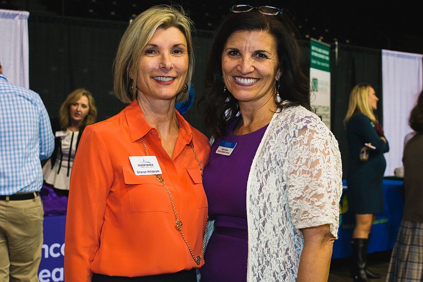 Bradenton Area Economic Development Corporation CEO Sharon Hillstrom and Keiser University Director of Student Services Violeta Huesman