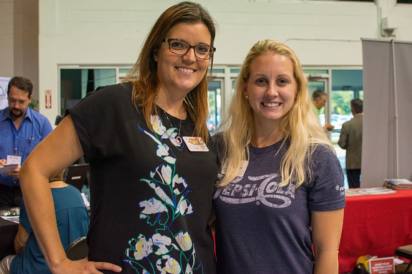 Tropicana Human Resources Director for Manufacturing Alie Schoonover with Human Resources Senior Representative Jaye Parker