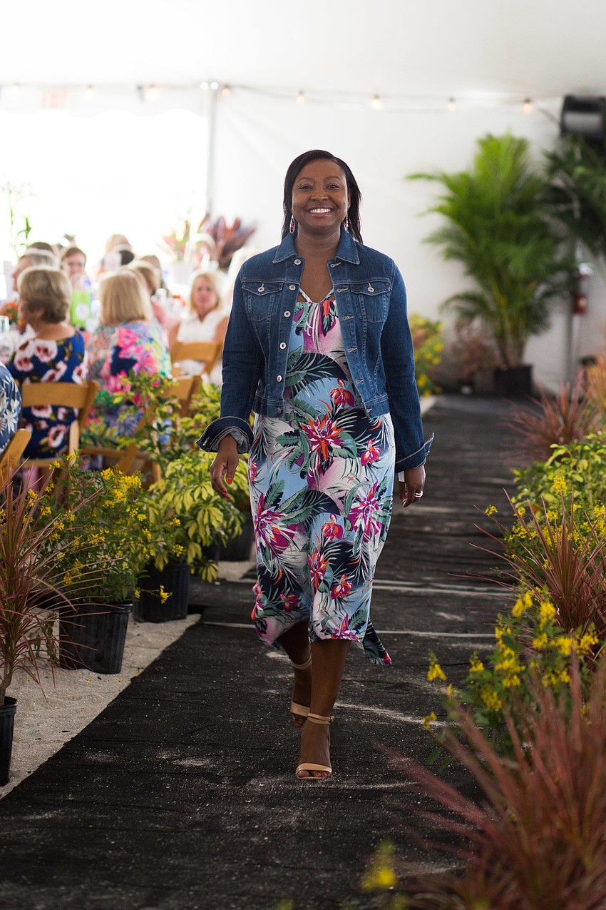 Asa Thomas walks the runway.