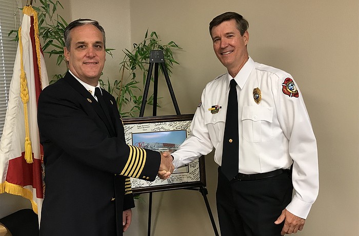 Fire Rescue Chief Paul Dezzi and Lt. Mark Fultz Courtesy photo