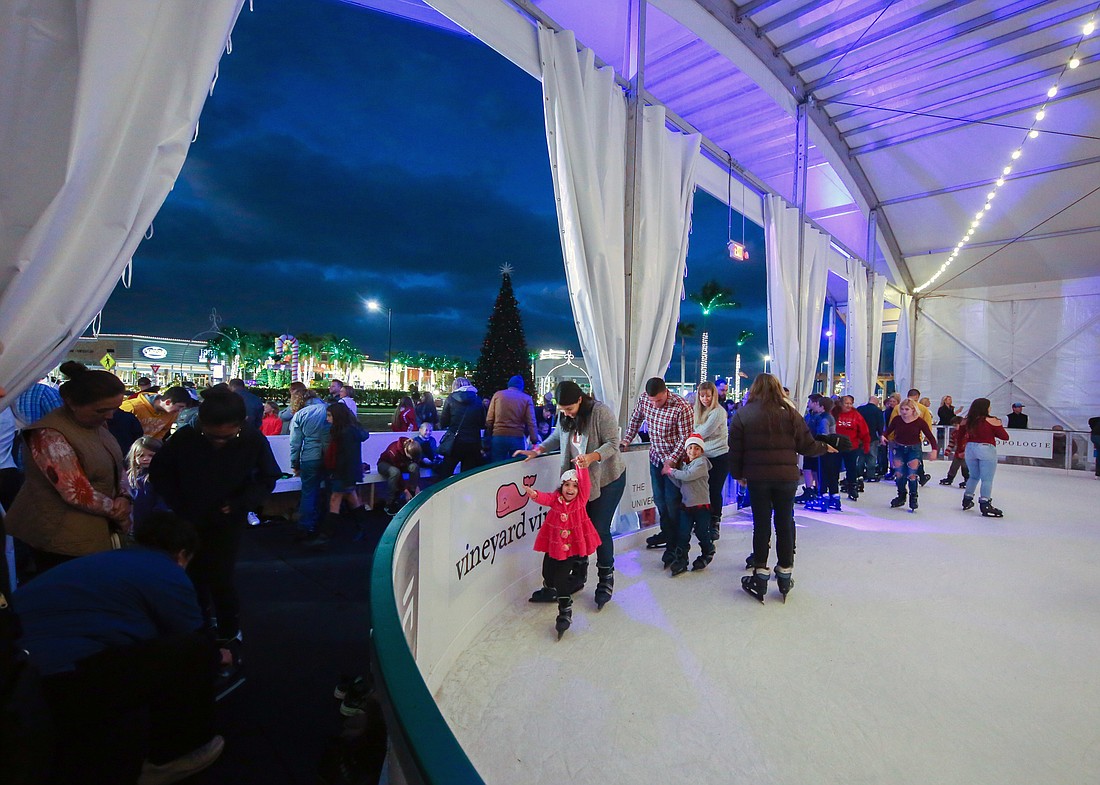 The ice rink at Holidays on the Green drew 20,000 people last year. Courtesy photo.