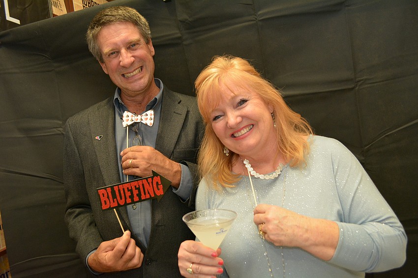 Neil and Brenda McGowan, who donated an auction item through their business Navigator Kitchens and Cabinets,