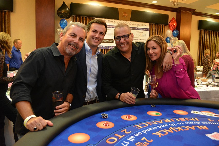 Lakewood Ranch's Chuck Donahue enjoys gambling with friends Fred Schulte, Kirk Henry and Brenda Edens.