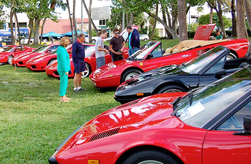 Plenty of red Ferraris were on hand, but there were a few black, silver, white and yellow versions, too.