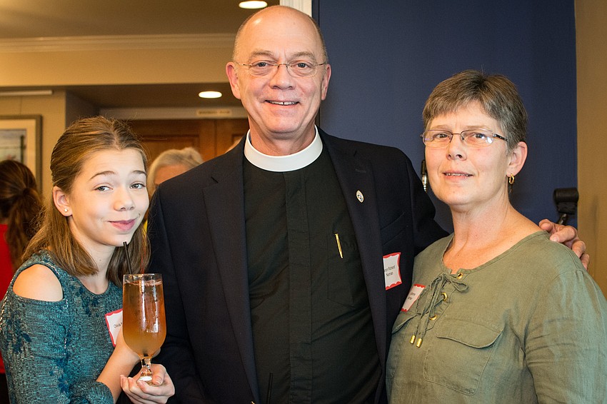 Olivia Norman, Canon Richard Norman and Adrienne McKee