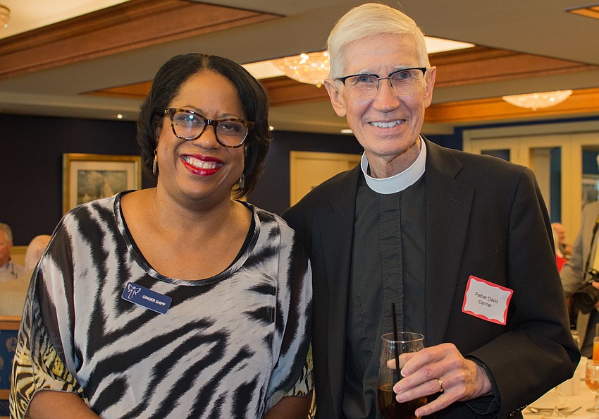 Ginger Shipp with Father David Danner