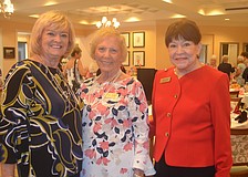 Barbara DiPalma, the chair of the fashion show, Judy Harris and Judy Fuqua, the chair of the social committee, say it's important to give back to local charities.