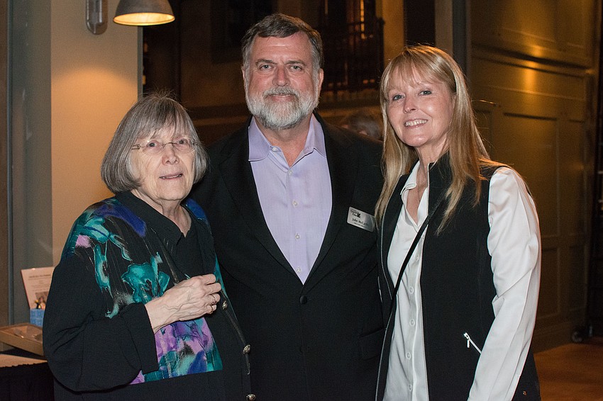 CONA President Kafi Benz with honoree John McCarthy and his wife, Michelle.