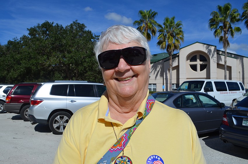 Alyce Turner, 78, voted in favor of the bond issue that would help extend the Legacy Trail. “I think it's a good thing to get people outdoors,” Turner said.
