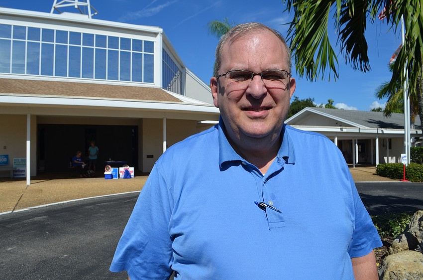 At St. Boniface Episcopal Church on Siesta Key, Mark Simon voted against the proposal to reopen Beach Road to vehicular traffic. “I think there's too many roads along beachfront,” he said.