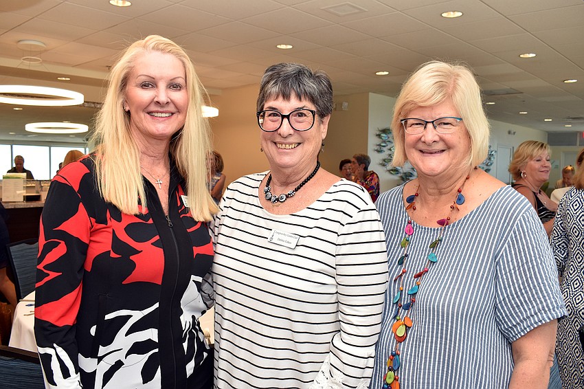 Garden Club President Susan Phillips, Debbie Cohen and Deborah Purdum