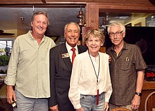 Previous Chamber Chairman Mike Doll, Andrew Vac, Sandy Tull and Tim Field