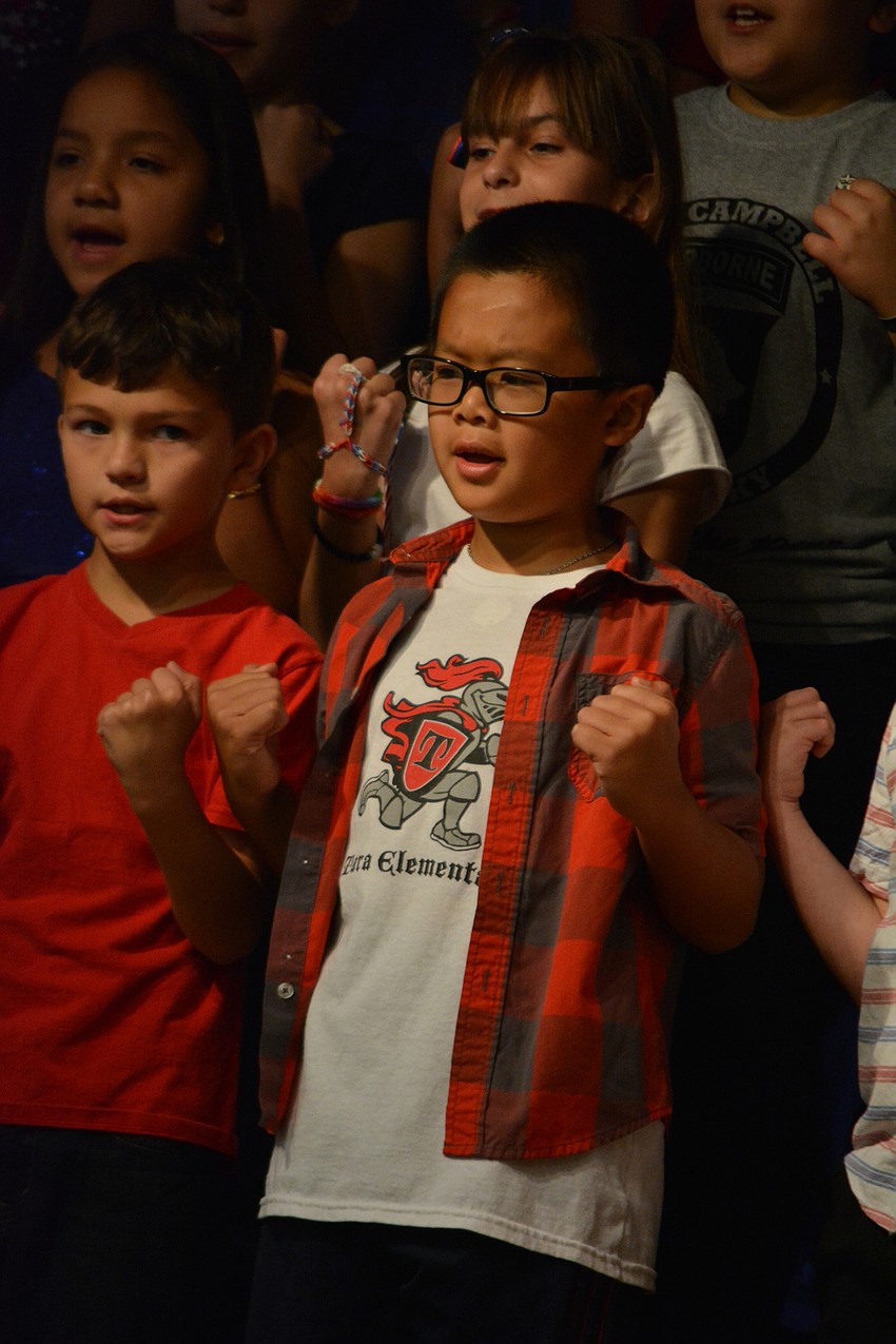 Hunter Norfleet and Tuong Thai sing about the Preamble to the U.S. Constitution.