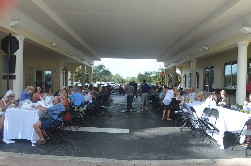 The crowd of people at Empty Bowls gets to sample any soup from the available restaurants.