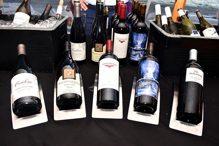 Winemakers display their products for attendees to try, like these from Jackson Family Wines.