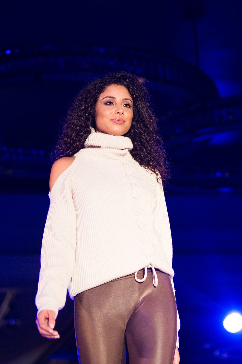 Models walk the runway during the  Life Beat section of The Met Fashion show.