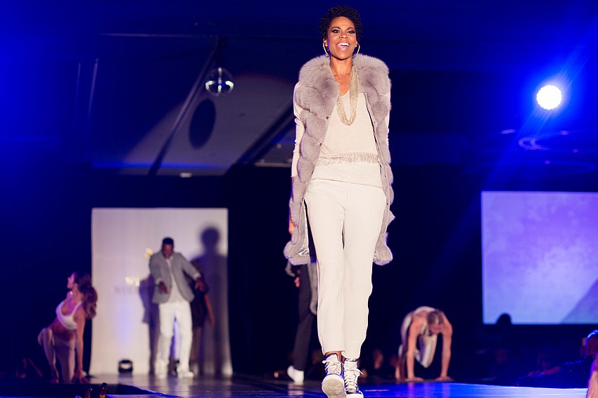 Models walk the runway during the  Life Beat section of The Met Fashion show.