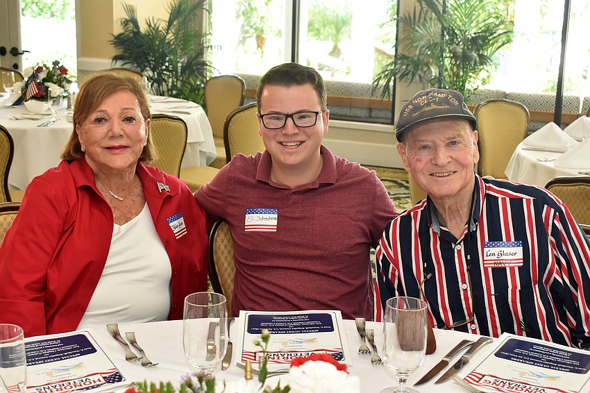 Helen Glaser, Eli Schechner and veteran Len Glaser