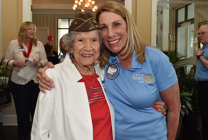 Veteran Shirley Beachum and Nancy Rozance
