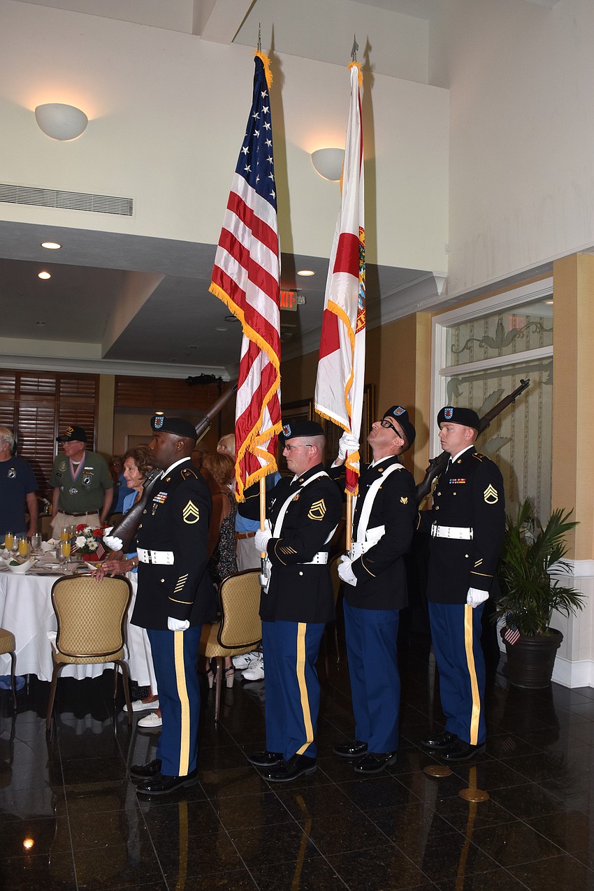 The Color Guard opened the program on Nov. 11.