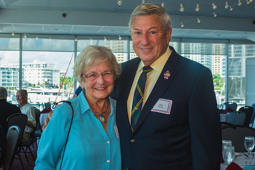 Gail Alexander with her husband retired Col. John Alexander