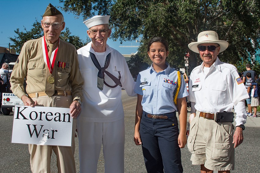 Alexander Sutherland, Dennis Hauch. Alexia Vance and Parade Marshall Dan Kennedy