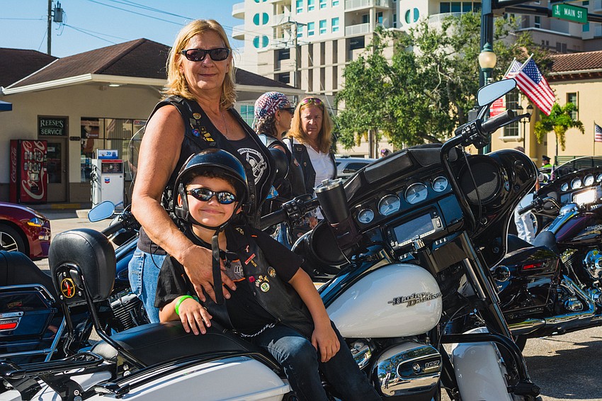 Lindsey Snyder with her grandson, Colton Snyder.