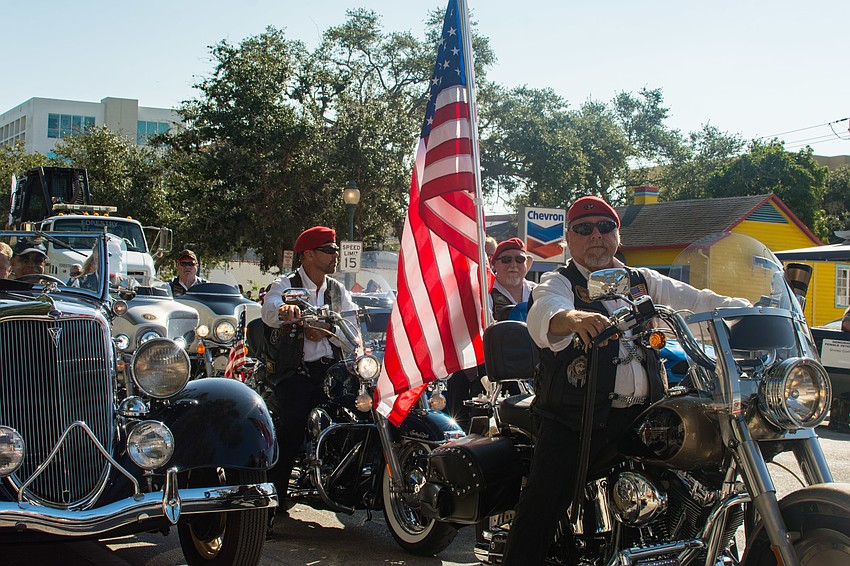 Parade participants get ready to roll down Main Street.
